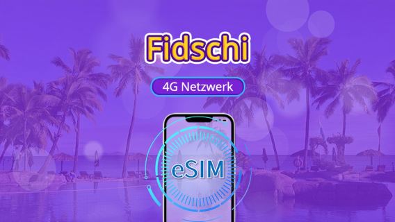 Fidschi | 4G eSIM | Tagespaket/Datenpaket | Unterstützt Tik Tok und Chat GPT | 24-Stunden-Abrechnung | 1–30 Tage | QR-Code