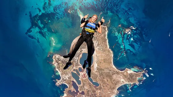 Western Australia Rottnest Island Rockingham Perth Parachuting[Three locations to choose from/outdoor Parachuting]