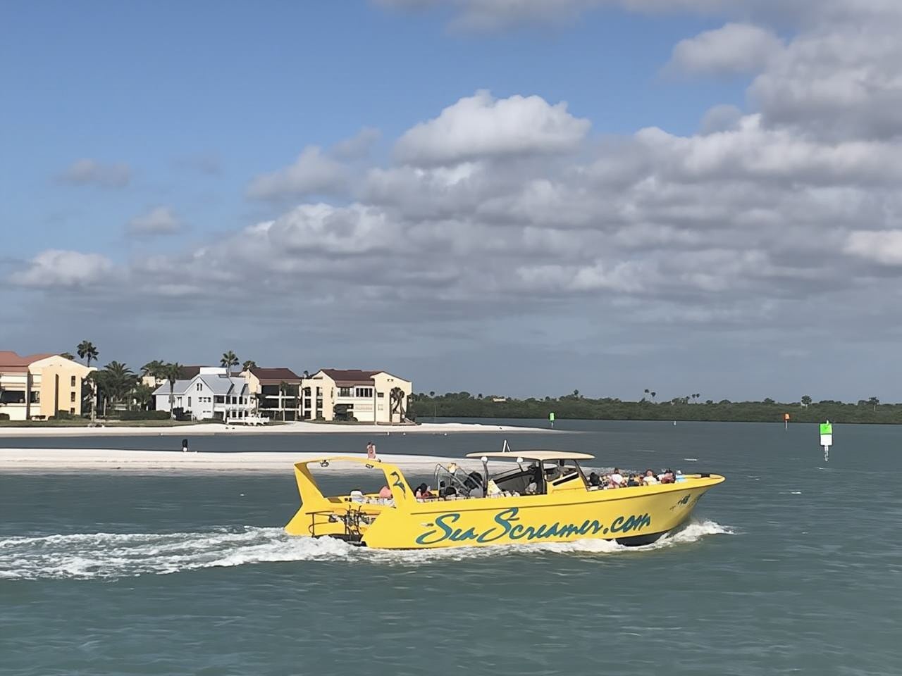 Sea Screamer speedboat ride at Clearwater Beach