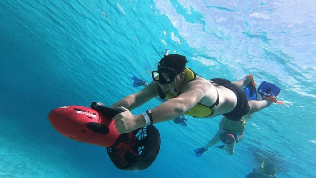 Power Snorkel By Sea Scooters & Tequila Tasting