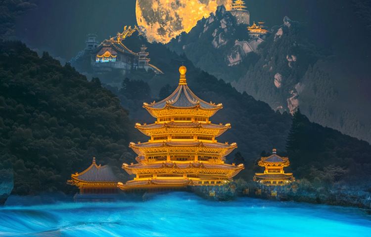 含門票丨青城山+都江堰藍眼淚奔馳8人團贈景區紀念鈔川劇演出