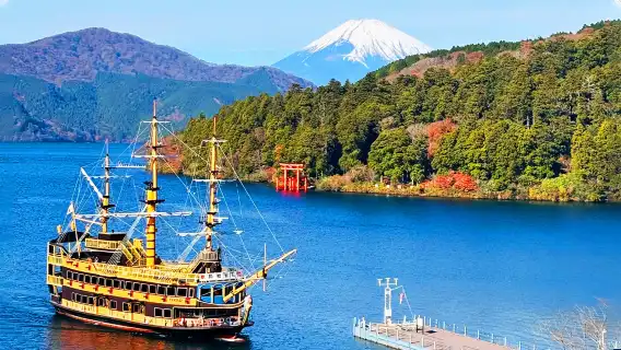 Hakone Owakudani, Lake Ashi, Lake Yamanaka, free Hakone cable car, optional 9-person small group transfer