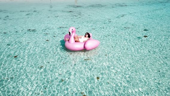 Isla Mujeres: Paseo en catamarán con barra libre, snorkel y almuerzo
