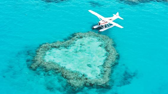 Penerbangan OceanRafting Kepulauan Whitsunday 1 Jam [Menghadap Heart Reef]