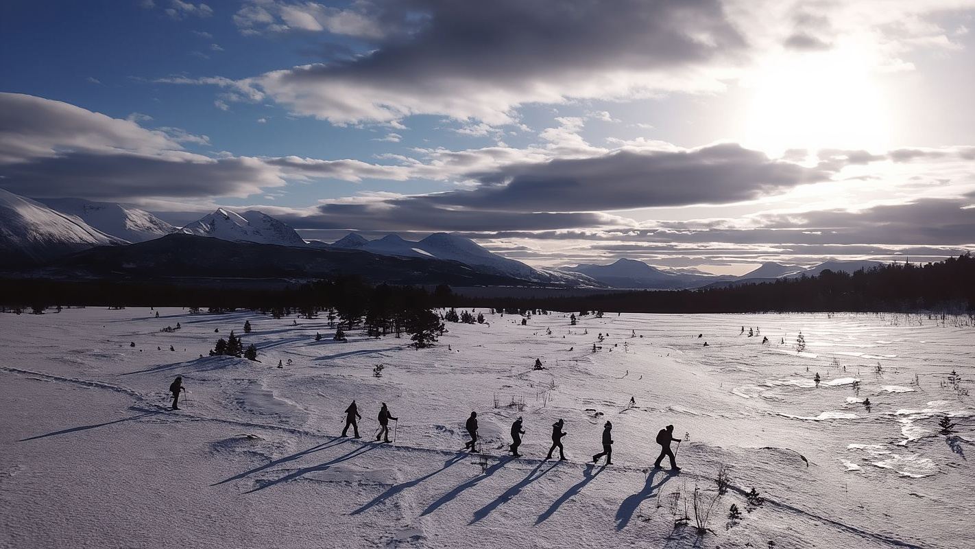 Tromsø: Easy Snowshoeing Tour with Coffee and Cake