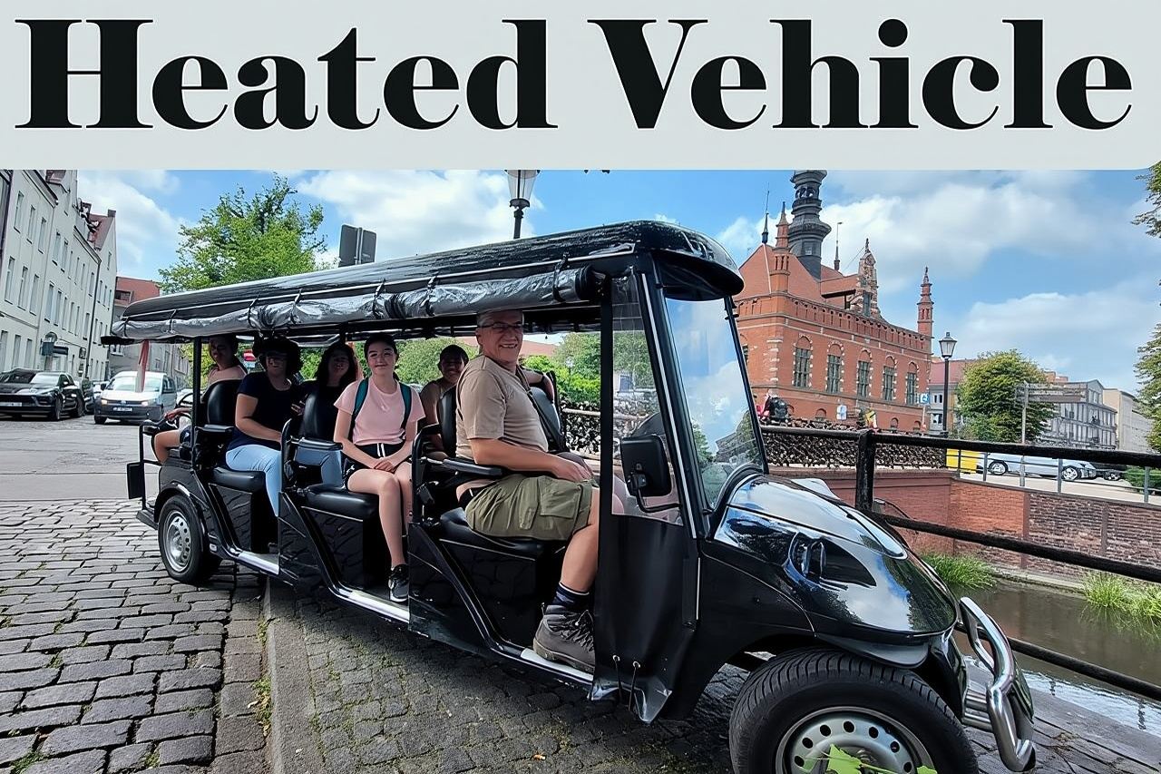 Tour della città di DANZICA in golf cart con guida dal vivo e visita della città di 90 minuti