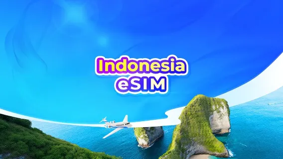 Indonesia 5G eSIM | All 4 Major Networks • All AI & TikTok | Day Pass / Total Data | 24-Hour Billing | QR Code