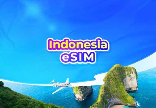 Indonesia 5G eSIM | TikTok & ChatGPT Available | Day Pass/Total Data Package | 24-Hour Billing | QR Code