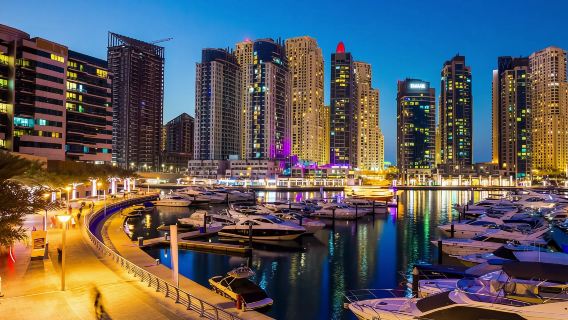 杜拜帆船夜遊及阿拉伯三角帆船晚餐巡航