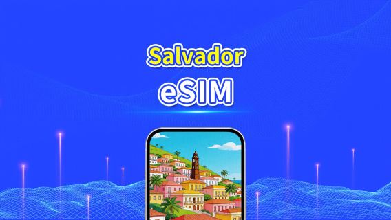 Salvador 4G eSIM | Forfait de données quotidien/total | 1–30 jours | Facturation sur 24 heures | Code QR