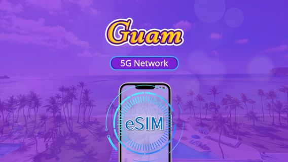 Guam 5G eSIM | Supports Google Maps / ChatGPT | Daily/Total Data Plans | 24-Hour Billing | 1–30 Days | QR Code