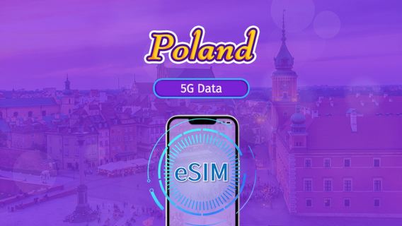 Poland | 5G/4G eSIM | Daily Package/Data Package | Natural Day Billing | 1-30 Days | QR code