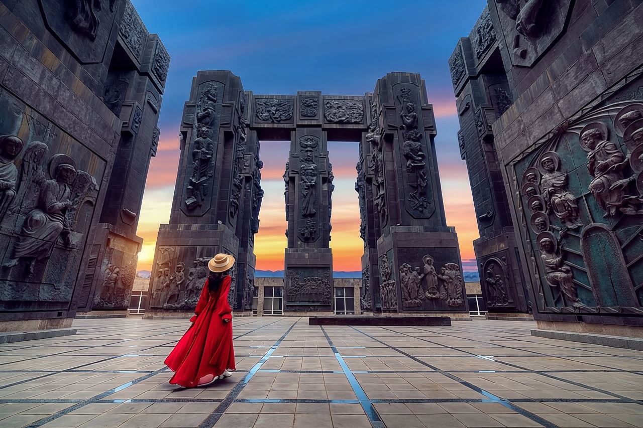 Tbilisi:Mtskheta,Jvari,Bazaar,nếm rượu vang,Biên niên sử Georgia