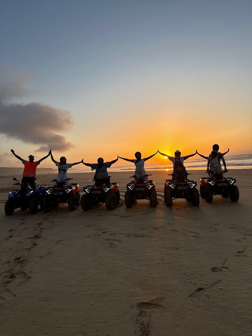 Quad Bike lungo la costa atlantica del Marocco con cena barbecue e trasferimento