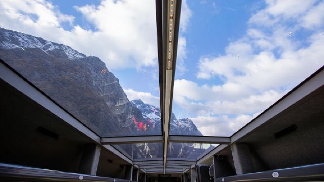 From Queenstown: Milford Sound Cruise & Glass-Roof Coach Tour
