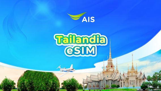eSIM 5G de AIS para Tailandia | 30 GB/35 GB en total | Número de teléfono local | Requiere verificación de identidad | Código QR
