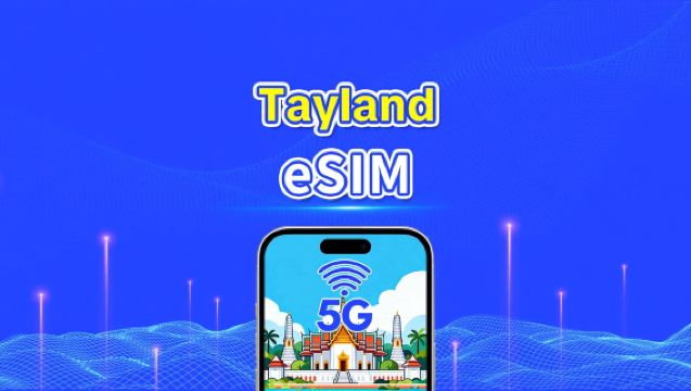 Tayland eSIM | 5G/4G | Günlük Paket/Veri Paketi | Yüksek Hızlı İnternet | Takvim Günü | 1-30 Gün | QR Kodu