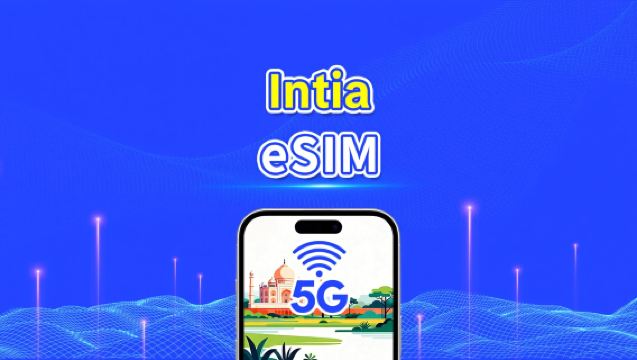 Intia eSIM | Nopea nettiyhteys | 4G | Päiväpaketti/datapaketti | Kalenteripäivä | 1–30 päivää | QR-koodi