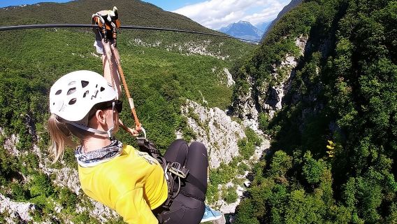 Bovec Zipline - canyon Ucja - the longest zipline in Europe