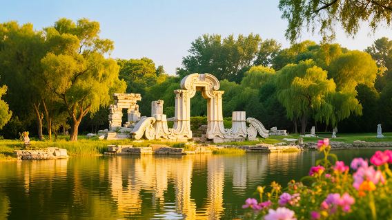 【北京円明園】日本語・英語ガイド&専門解説付き/快適に観光