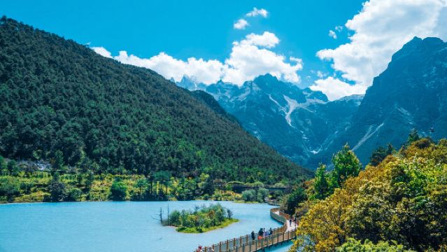 麗江玉龍雪山雲杉坪+藍月谷一日遊【大巴團丨無需搶票丨贈大氧】