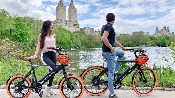Elektrische fietsverhuur in Central Park NYC