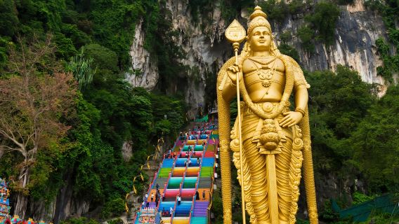 Tur Setengah Hari Batu Caves dari Kuala Lumpur (Tur Bersama dan Pribadi)