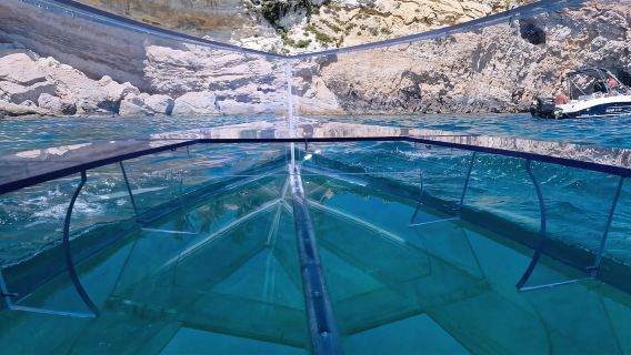 Syracuse: Tour tham quan hang động ven biển và biển bằng thuyền trong suốt