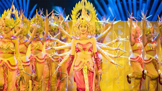 【晚會代訂】雲南西雙版納“瀾滄江·湄公河之夜”歌舞篝火晚會