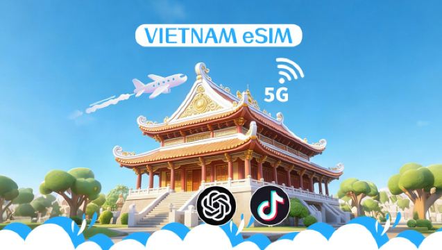 Вьетнам eSIM| Поддержка TikTok и ChatGPT| Дневной абонемент/Итого пакет| До 30 дней| Оплата по календарным дням| QR-код