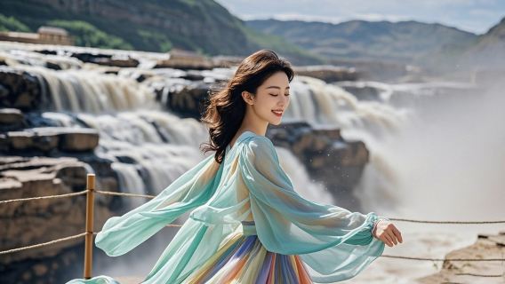 Linfen Hukou Waterfall day tour [Pick-up service at 08:30/12:30, 2 daily departures]