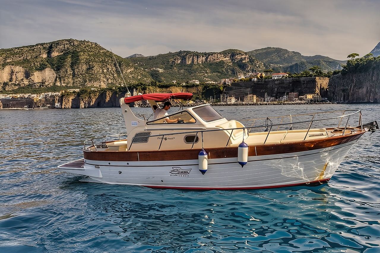 Private Tour to Capri & Positano from Sorrento Classic Gozzo 850 