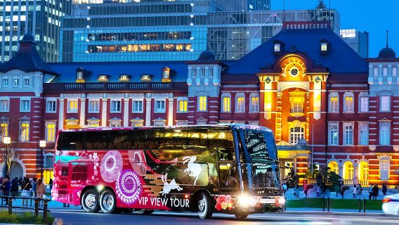 Autobus turistico a due piani scoperto a Tokyo, Giappone | VIP VIEW TOUR