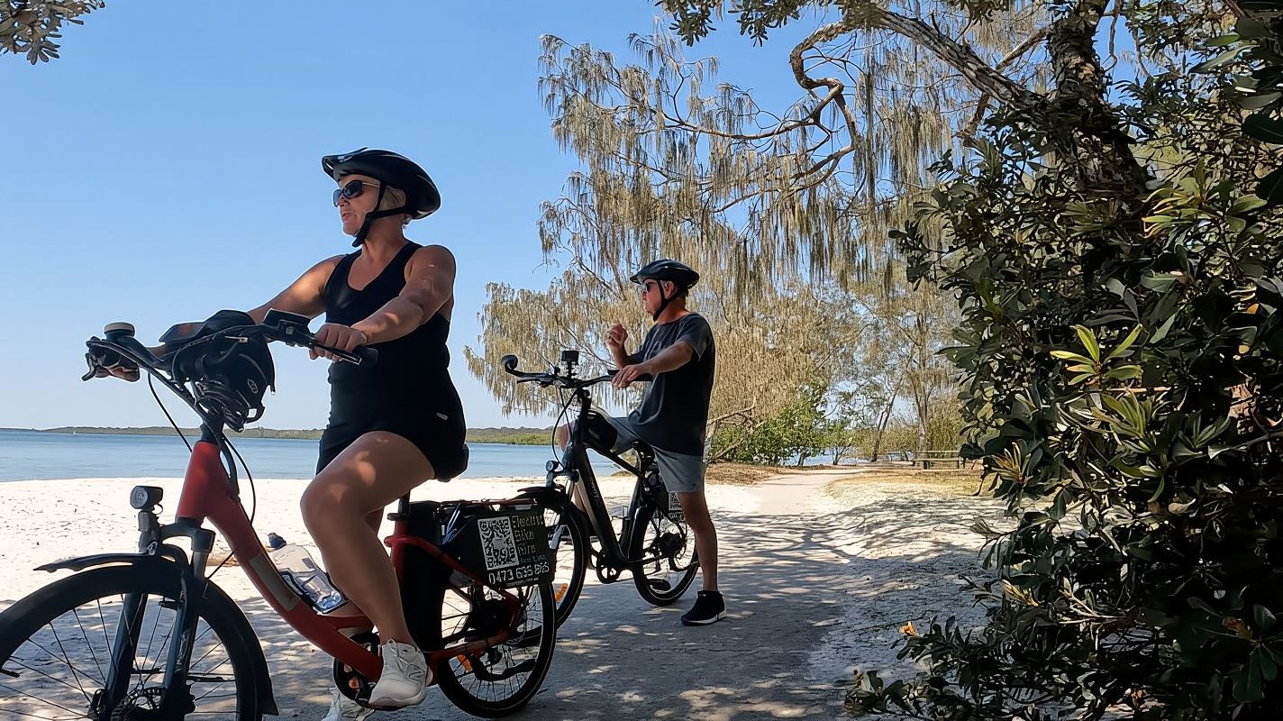 Caloundra: Easy Peasy Rumba E-Bike Tour with Local Guide