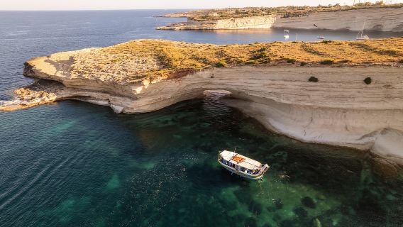 Malta: Tour du thuyền ngắm hoàng hôn đến Hồ St. Peter và Bờ biển phía Nam