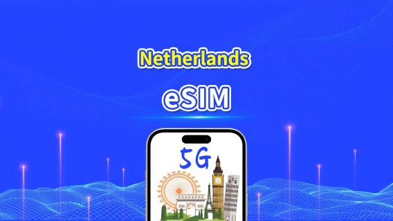 Niederlande eSIM | Highspeed-Daten | 5G/4G | Tages-/Datenpaket | 24 Stunden | 1–30 Tage | QR-Code