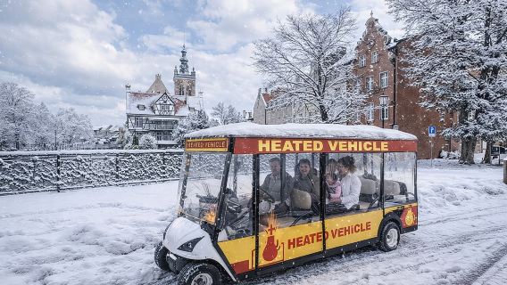 Gdansk: 2H City Sightseeing Tour LIVE GUIDED by Buggy/Golf cart 