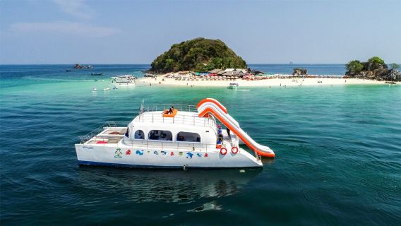 【親子遊】普吉島雞蛋島+蜜月島半日遊|冰淇淋號雙體遊艇