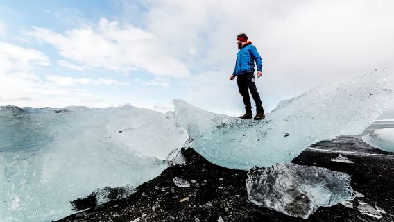 Excursión de un día por la costa sur de Islandia (crucero en Jökulsárlón, playa de diamantes, cascadas y Vík í Mýrdal)