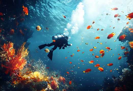 Certified Diving at OP DIVE CENTER in Phu Quoc Island, Vietnam - 6-Hour Scuba Diving/Snorkeling Experience [Choose 1 or 2 Dives]|Pick-up & drop-off...