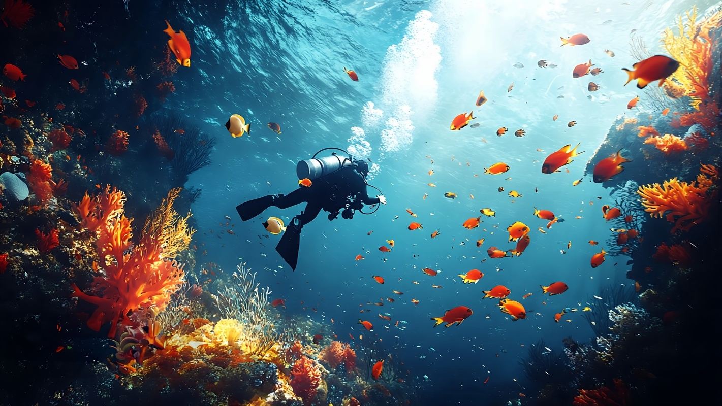 Certified Diving at OP DIVE CENTER in Phu Quoc Island, Vietnam - 6-Hour Scuba Diving/Snorkeling Experience [Choose 1 or 2 Dives]|Pick-up & drop-off at the hotel|Simple meals included