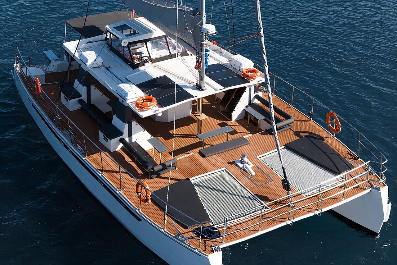 Comfort Max Catamaran Caldera Cruise with BBQ and Drinks