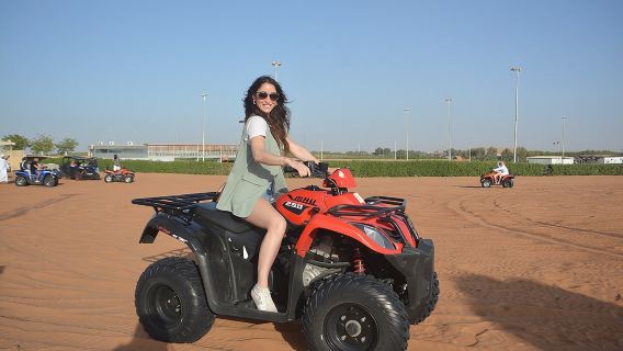 4 Hours Desert Tour with Quad Bike Camel Ride & Sandboard