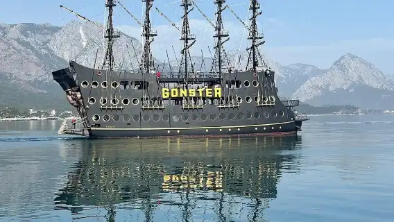 Antalya GONSTER Pirate Party Boat : Lunch & Soft Drink & Transfer
