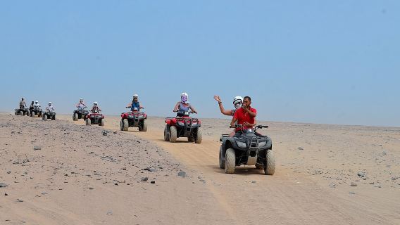 3 Hours Quad Bike Desert Safari with Camel Ride from Marsa Alam