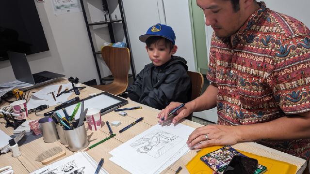Taller de dibujo de manga en Tokio guiado por un artista de manga profesional activo