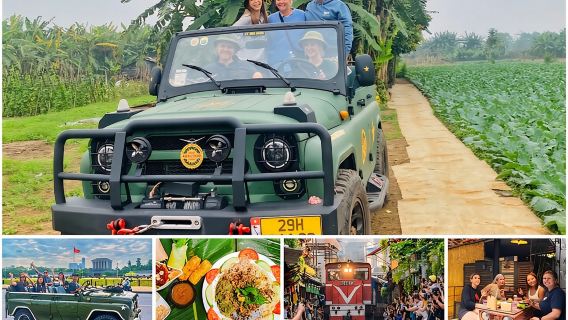 Hanoi Jeep Tour: Food, Culture and Fun by Vietnam Army Jeep