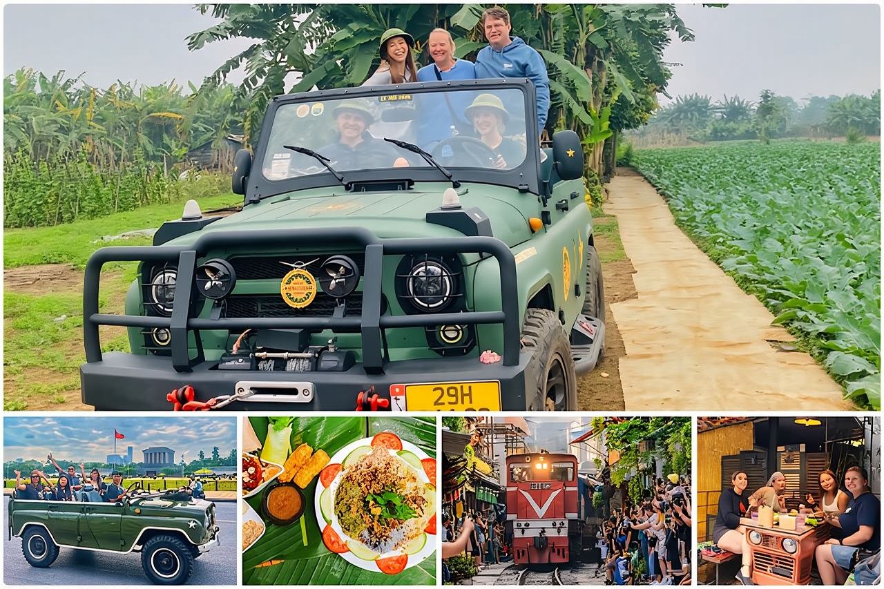 Hanoi Jeep Tour: Makanan, Budaya dan Keseronokan oleh Vietnam Army Jeep