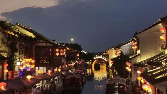 Business Vehicle | English Guide | 1-day Tour from Hangzhou to Suzhou Humble Administrator's Garden (Zhuozheng Garden) + Hanshan Temple + Shantang Street