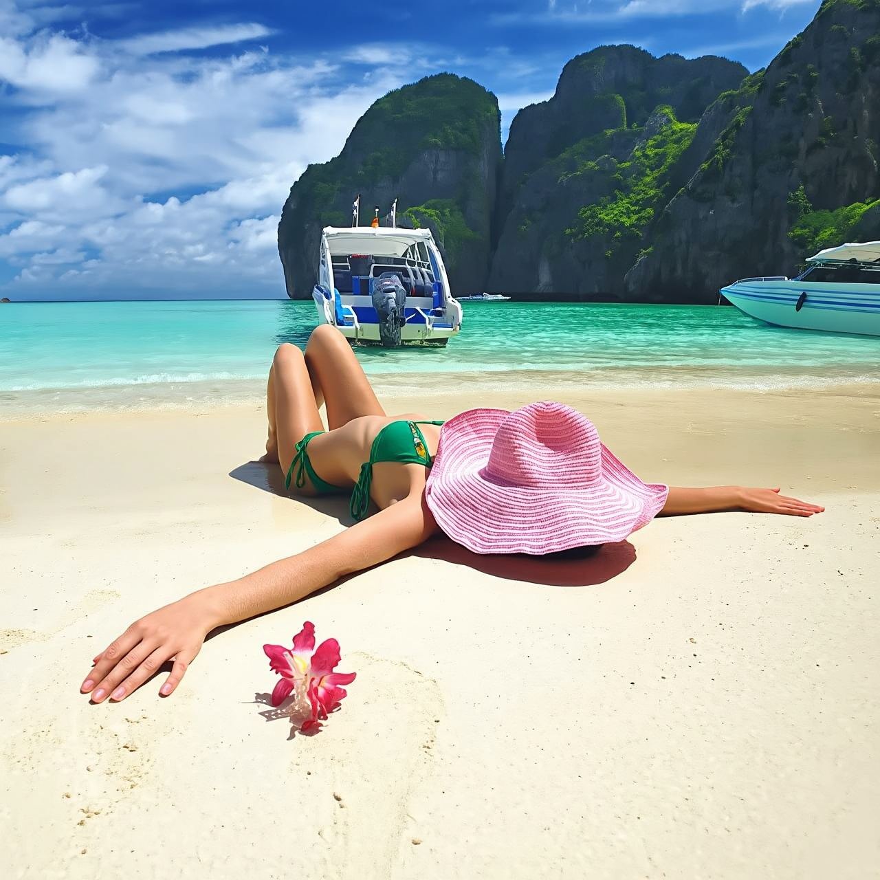 [Includes island transfer fee and pick-up/drop-off] Phuket Phi Phi Island + Maya Bay + Honeymoon Island Day Trip - Snorkeling [You can choose between a yacht, catamaran, or monohull speedboat. Please check the package name.]